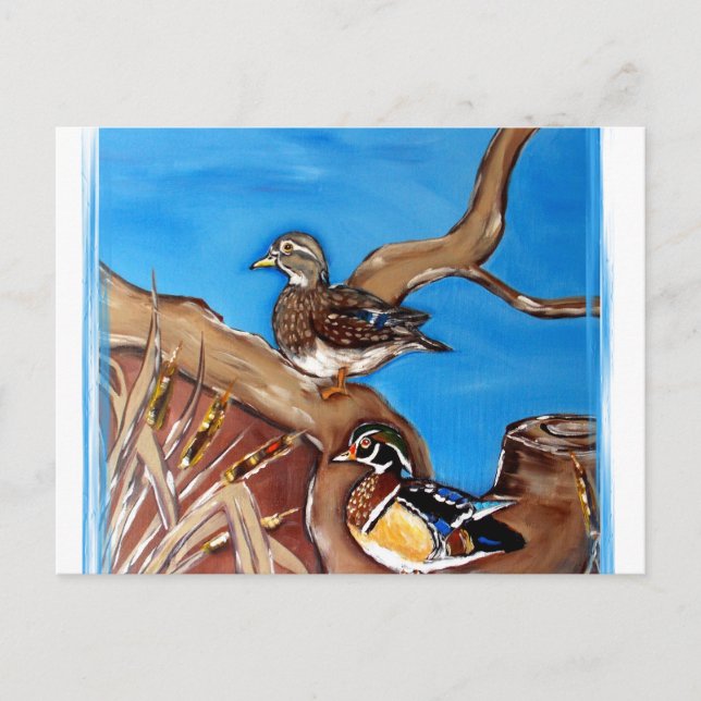 CARTE POSTALE DUCKS DE BOIS (Devant)