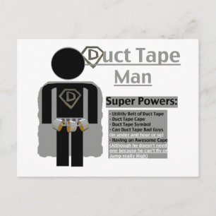 Carte Postale Duct Tape Man
