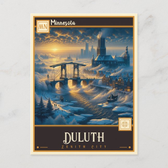 Carte Postale Duluth, Minnesota | VINTAGE (Devant)