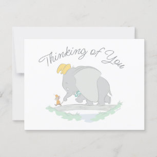 Carte Postale Dumbo et Timothy Q. Aquarelle