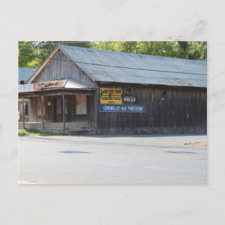 Carte postale d'un ancien magasin abandonné