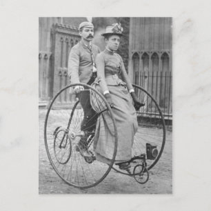 Carte postale d'un couple victorien vintage sur un