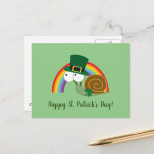 Carte postale d'un joli lutin pour la Saint-Patric