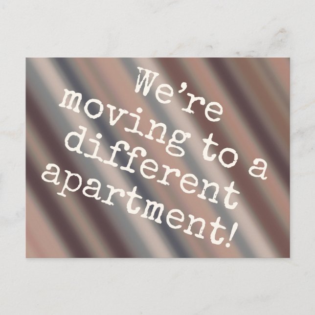 Carte postale d'un nouvel appartement au style Cab (Devant)