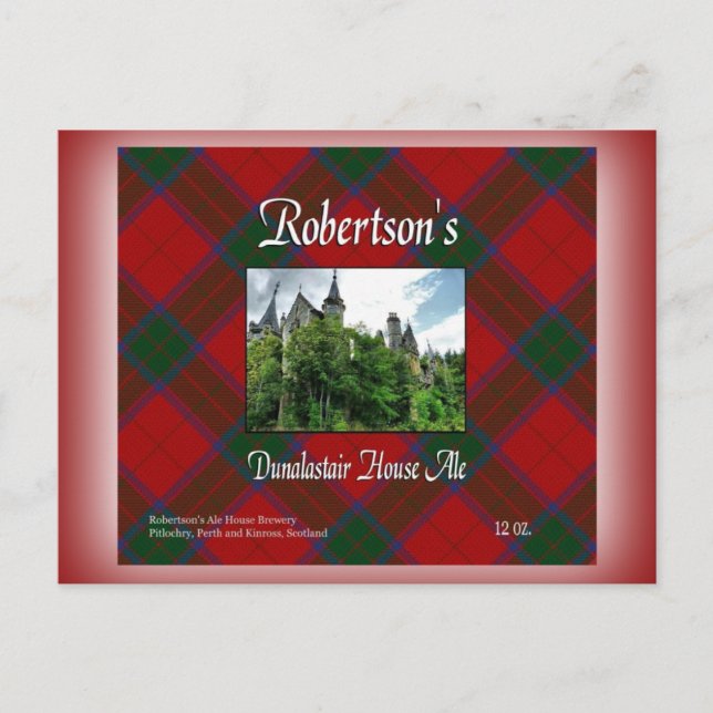 Carte Postale Dunalastair House Ale de Robertson (Devant)