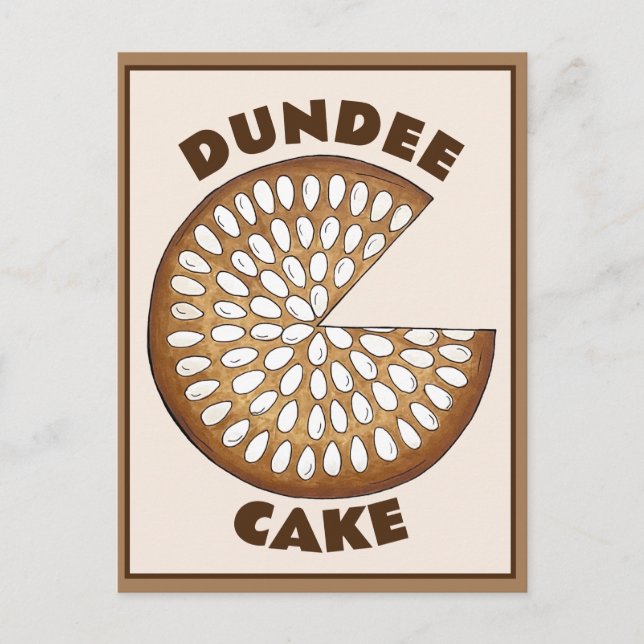 Carte Postale Dundee Cake Scotland Scotland Food Fruit Cake (Devant)