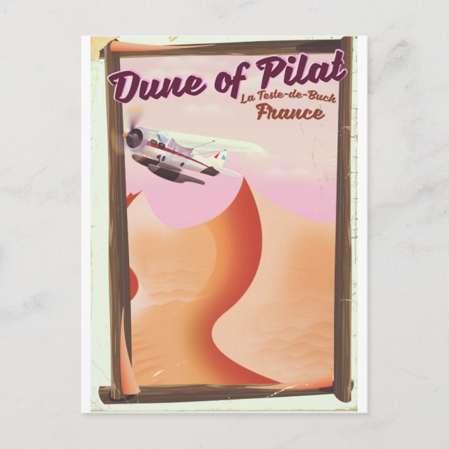 Carte Postale Dune de Pilat, Dunes affiche de voyage France vint (Devant)