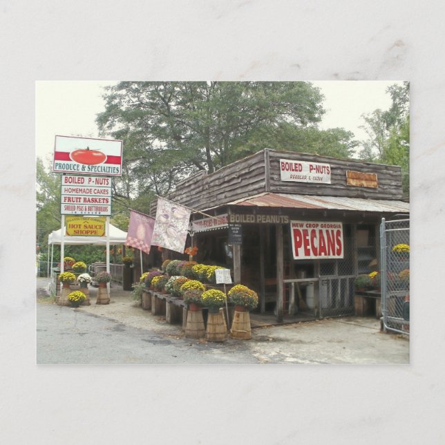 Carte postale d'une épicerie de bord de route du S (Devant)