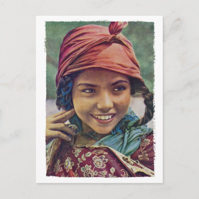 Carte postale d'une fille algérienne (Devant)