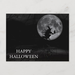 Carte postale d'une nuit effrayante d'Halloween av