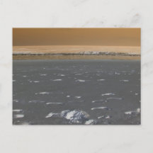 Carte postale d'une plage pendant l'éclipse solair