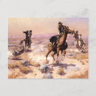 Carte Postale “D'une seule main” l'art occidental de Charles M R