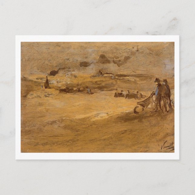 Carte Postale Dunes avec figures, Vincent van Gogh (Devant)