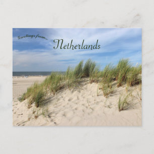 Carte Postale Dunes de la plage de Vlieland Pays-Bas