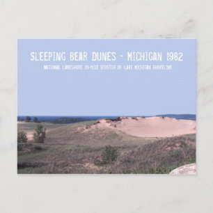 Carte Postale Dunes de l'ours dormant Michigan