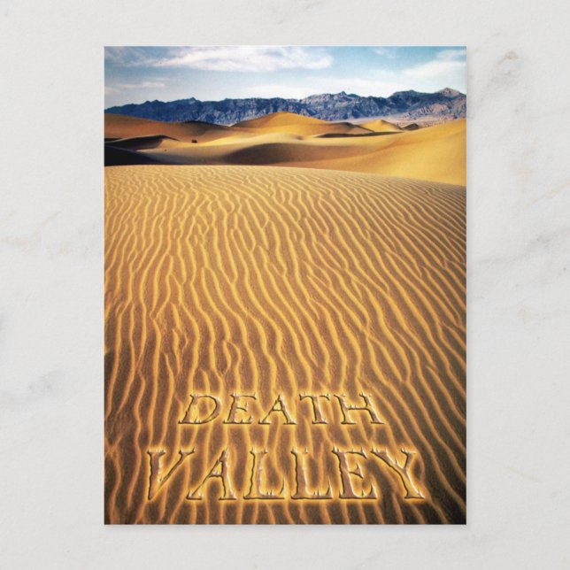 Carte Postale Dunes de sable, Death Valley, Californie (Devant)