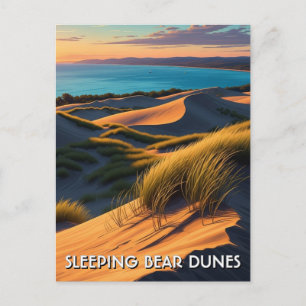 Carte Postale Dunes de Sleeping Bear Voyage dans le Michigan