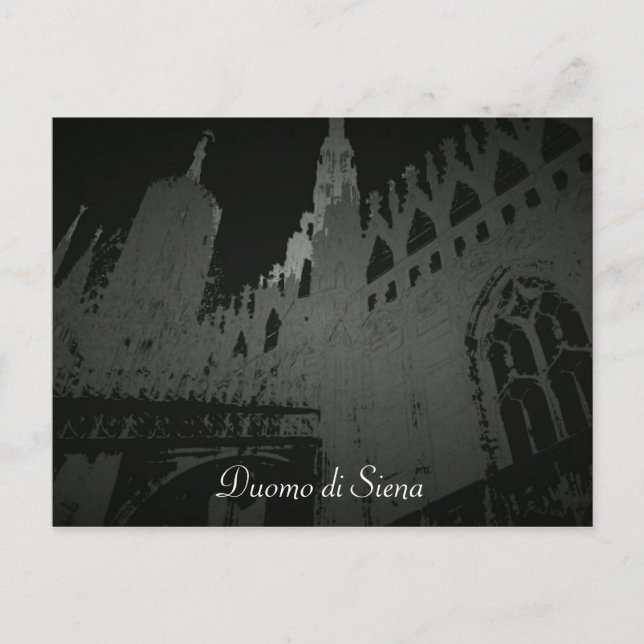 Carte Postale Duomo de Sienne (Devant)