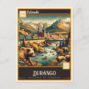 Carte Postale Durango, Colorado   VINTAGE