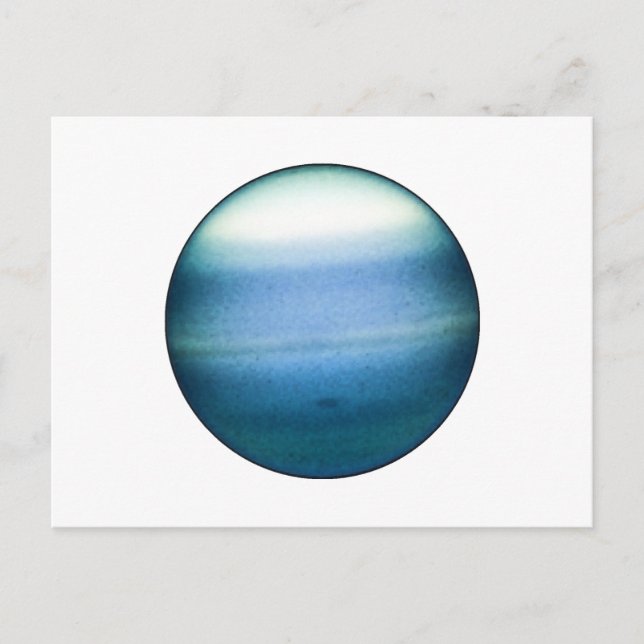 Carte Postale ~~ d'URANUS de PLANÈTE (système solaire) (Devant)