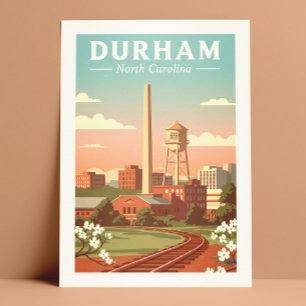 Carte Postale Durham Caroline du Nord vintage