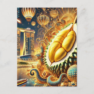 Carte Postale Durian Extravaganza Marina Bay Sands - Singapour