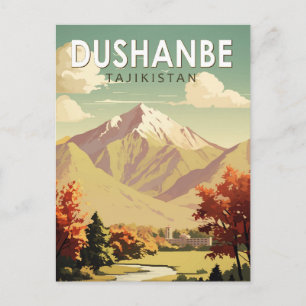 Carte Postale Dushanbe Tadjikistan Travel Art Vintage