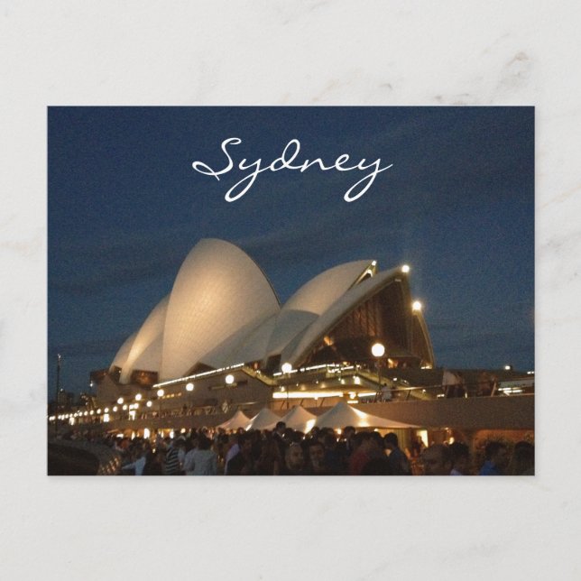 Carte Postale dusk de l'opéra de sydney (Devant)