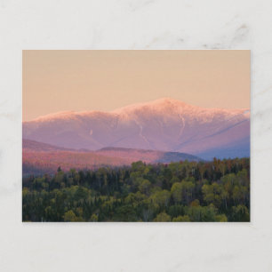 Carte Postale Dusk et Mount Washington dans le nouveau Hampshire