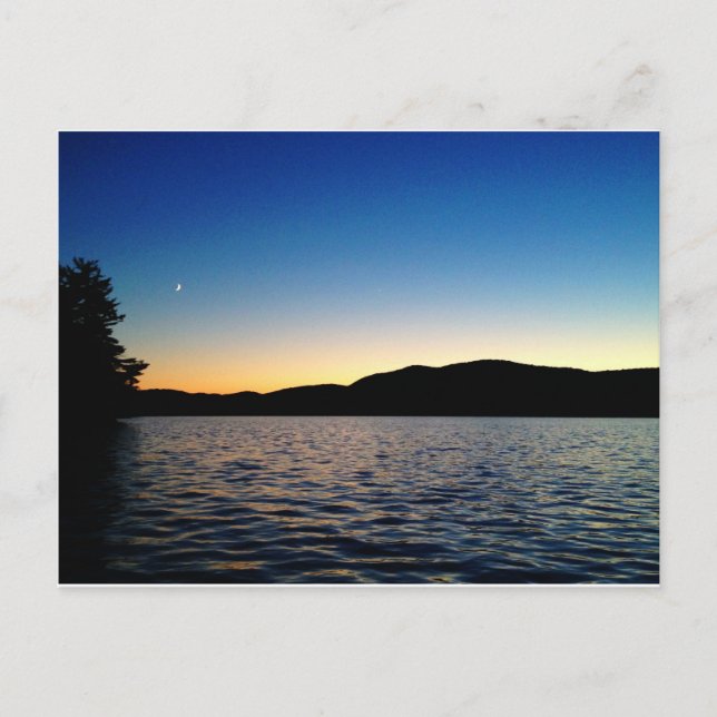 Carte Postale Dusk sur Blue Mountain Lake, NY (Devant)
