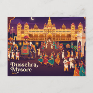 Carte Postale Dussehra Mysore Inde