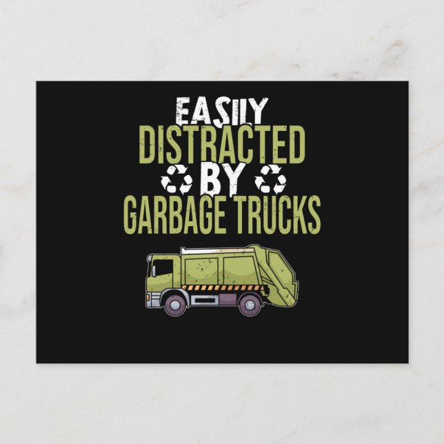 Carte Postale Dusting Car Garbage Man Garbage Collection Dust (Devant)