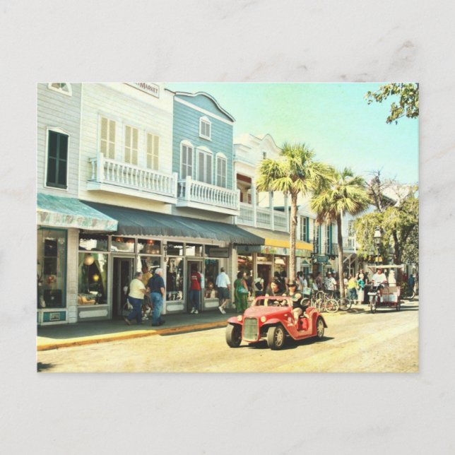 Carte postale Duval Street Key West Florida (Devant)