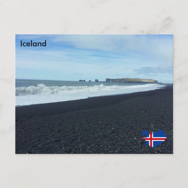 Carte Postale Dyrhólaey, Islande (Devant)