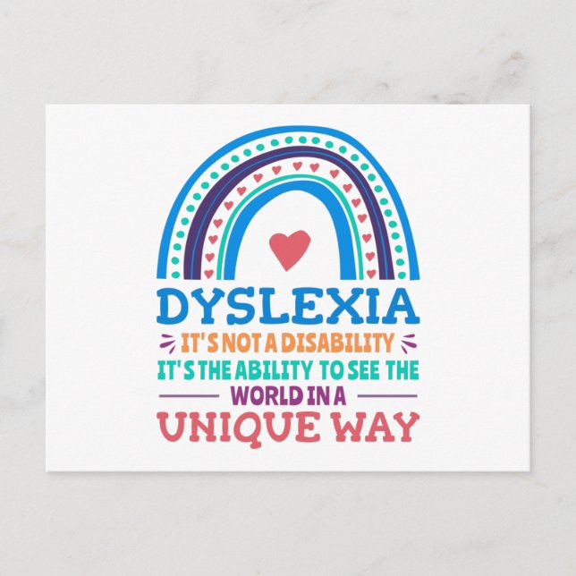 Carte Postale Dyslexia (Devant)