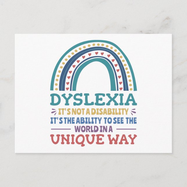 Carte Postale Dyslexia (Devant)
