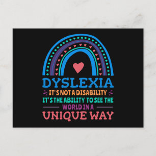 Carte Postale Dyslexia