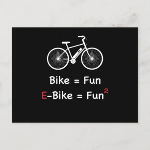 Carte Postale E-Bike Vélo Amusant Vélo Pedelec Electric