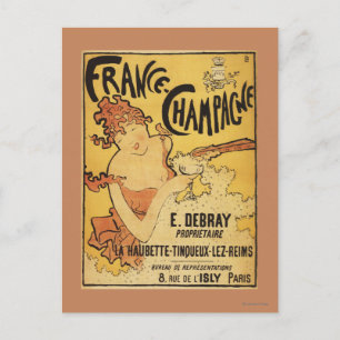 Carte Postale E. Debray Champagne Publicité
