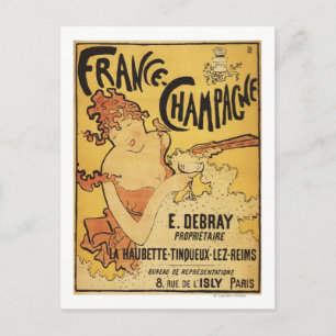 Carte Postale E. Debray Champagne Publicité