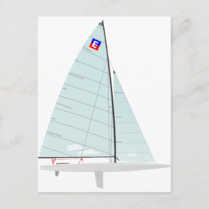 Carte Postale E-   scowRacing Sailboat onedesign Class
