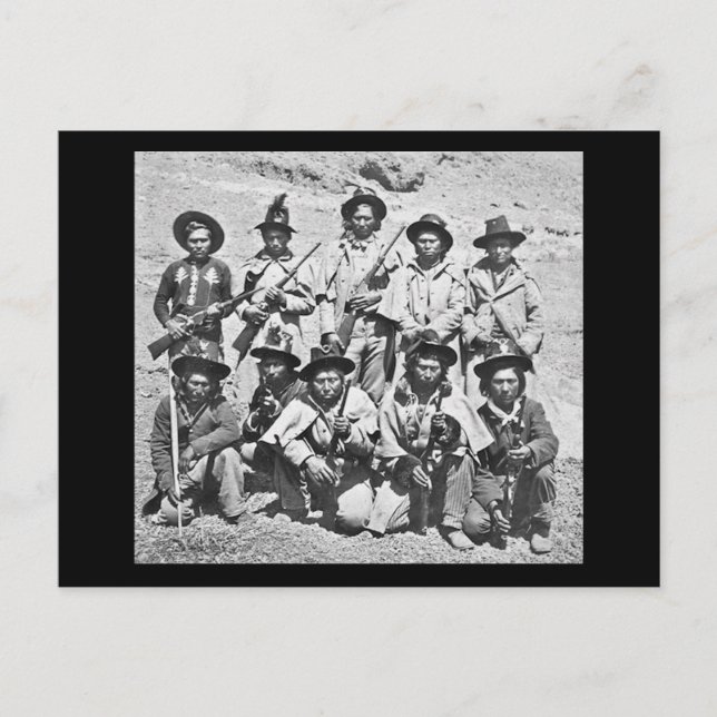 Carte Postale Eadweard J. Muybridge image des Indiens Modoc (Devant)
