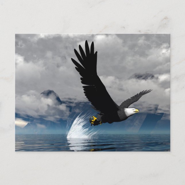 Carte postale Eagle en pleine ascension (Devant)