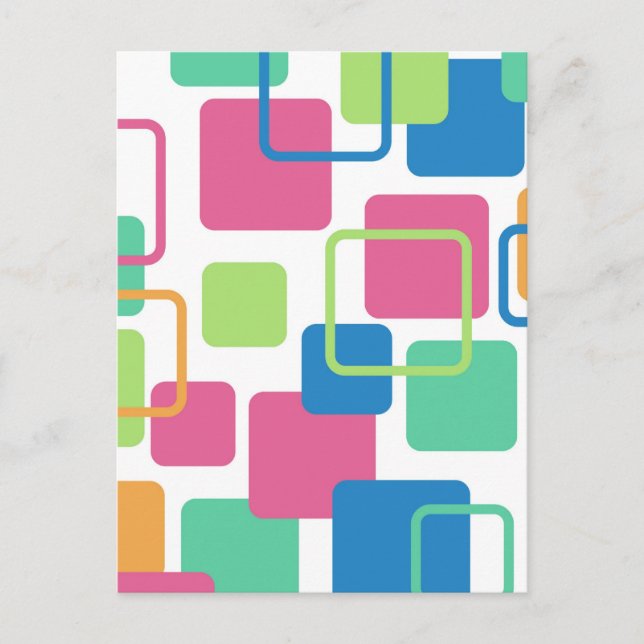Carte Postale Eames Modernes Rectangles 7 (Devant)