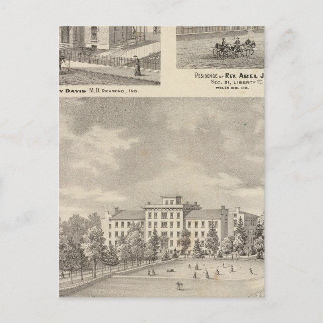 Carte Postale Earlham College, Richmond (Devant)