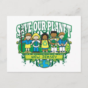 Carte Postale Earth Kids New Jersey