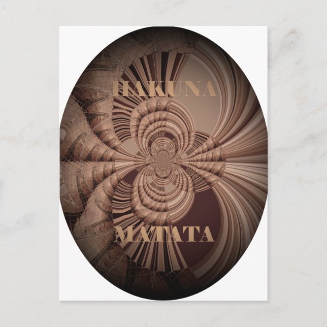 Carte Postale Earthy Hakuna Matata (Devant)