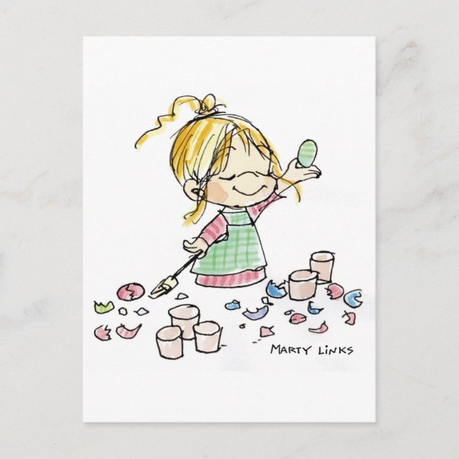 Carte Postale EAS-001 OEufs colorés (Devant)