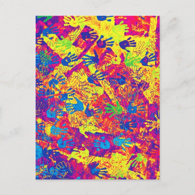 Carte Postale East Side Gallery, Berlin Wall, Mains (5) (Devant)