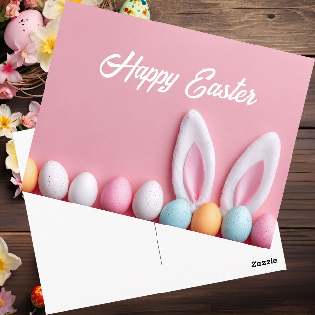 Carte Postale Easter Postcard with Easter Eggs (Créateur téléchargé)